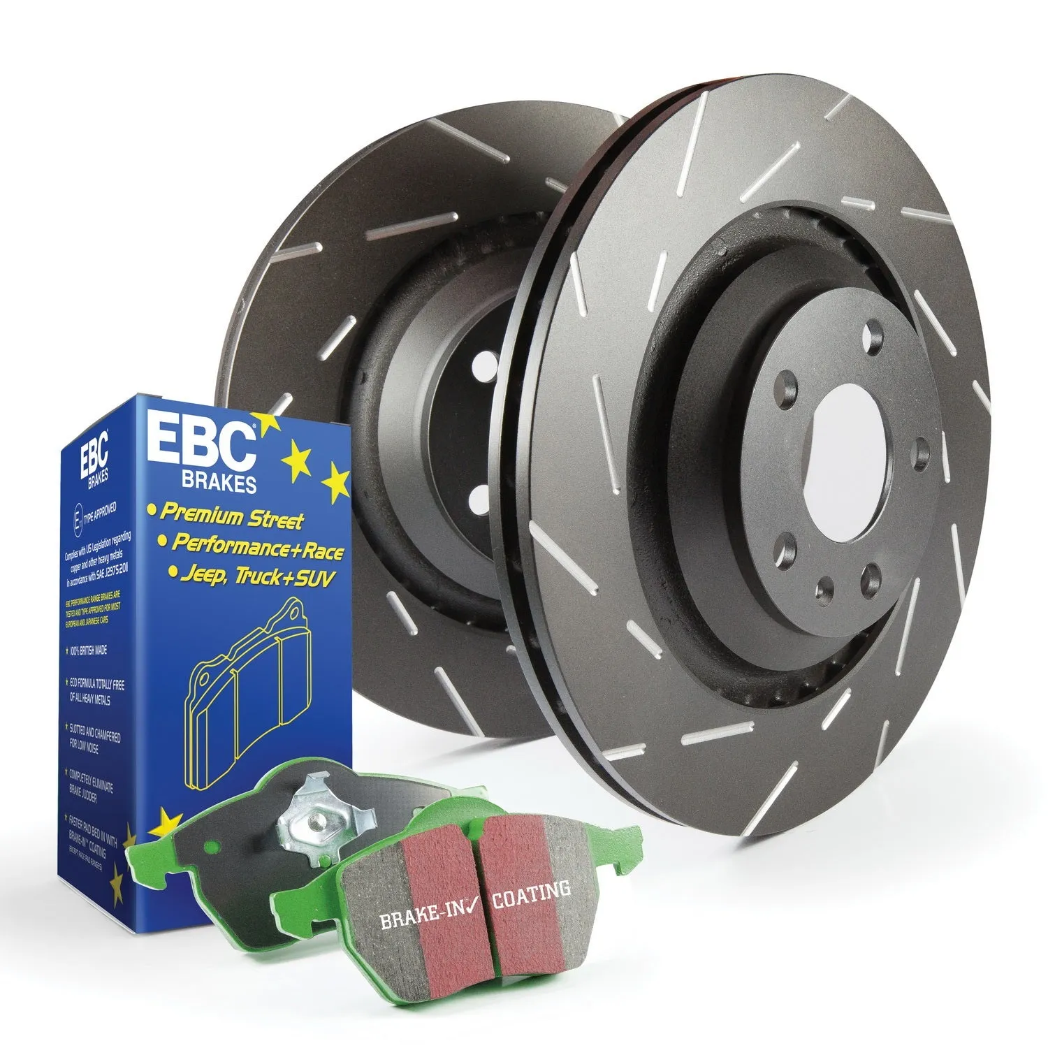 EBC Brakes S2KF1019 S2 Kits Greenstuff 2000 and USR Rotors