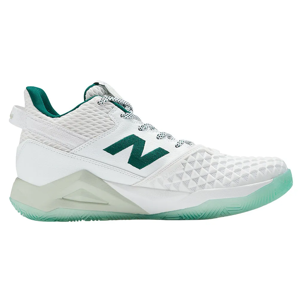 Women`s Coco CG2 B Width Tennis Shoes White and Marsh Green