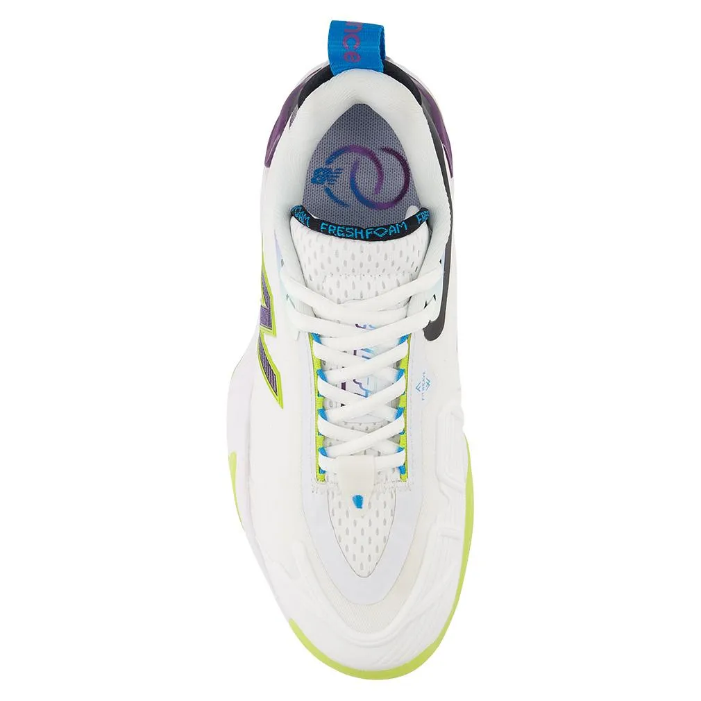 Women's Fresh Foam X CT-Rally B Width Tennis Shoes White and Purple Fade